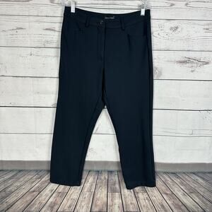 Universal Standard Pants Women 10 Blue Signature Smart‎ Ponte High Rise Straight